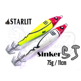 Starlit SQUID JIG SINKER LURE SJ-DEEP เหยื่อตกปลาซิงค์ 11 ซม. 75 กรัม