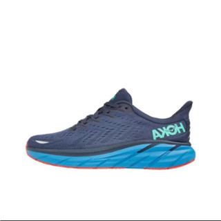 Original HOKA ONE ONE Clifton 8 รองเท้าวิ่ง ดูดซับแรงกระแทก สีฟ้า สําหรับผู้ชาย และผู้หญิง ไซซ์ 36-45