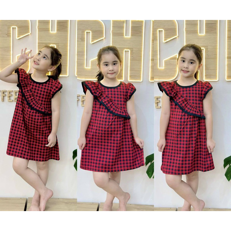 [1Y-6Y] DRESS KIDS GIRL COTTON DRESS JUMPING BEANS VIETNAM