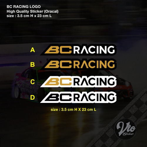 BC RACING สติ๊กเกอร์/รูปลอก (สติ๊กเกอร์คุณภาพสูง) X2PCS