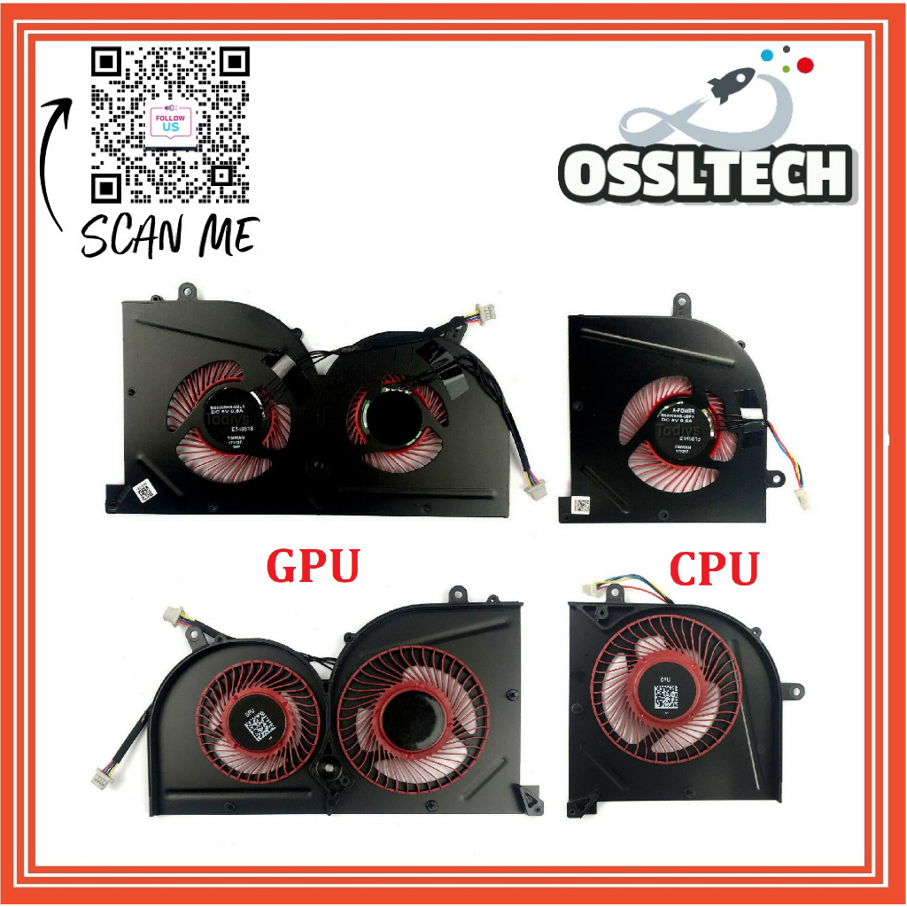 MSI GS63 GS63VR GS73 GS73VR MS-17B1 MS-16K2 Stealth Pro CPU GPU FAN
