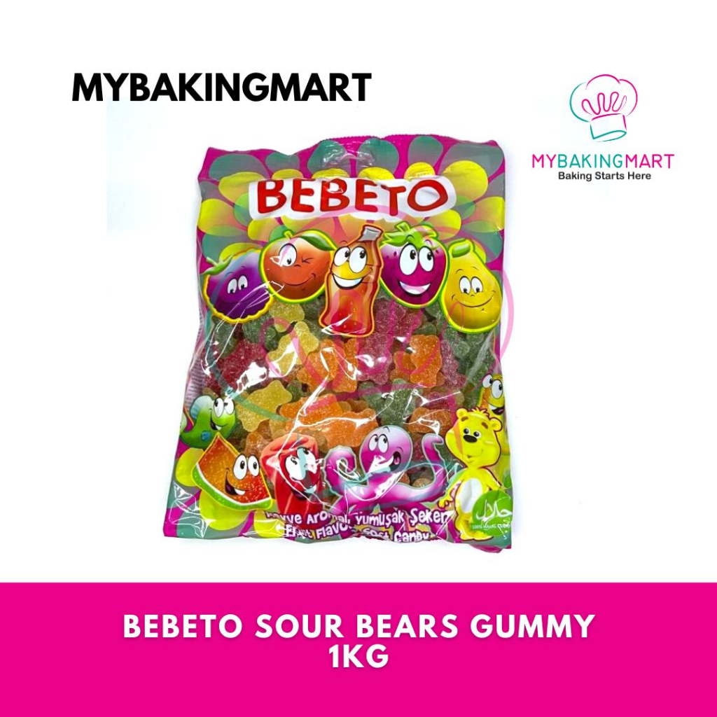 มายบากิงมาร์ท | Bebeto Sour Bears Gummy Candy 1กก