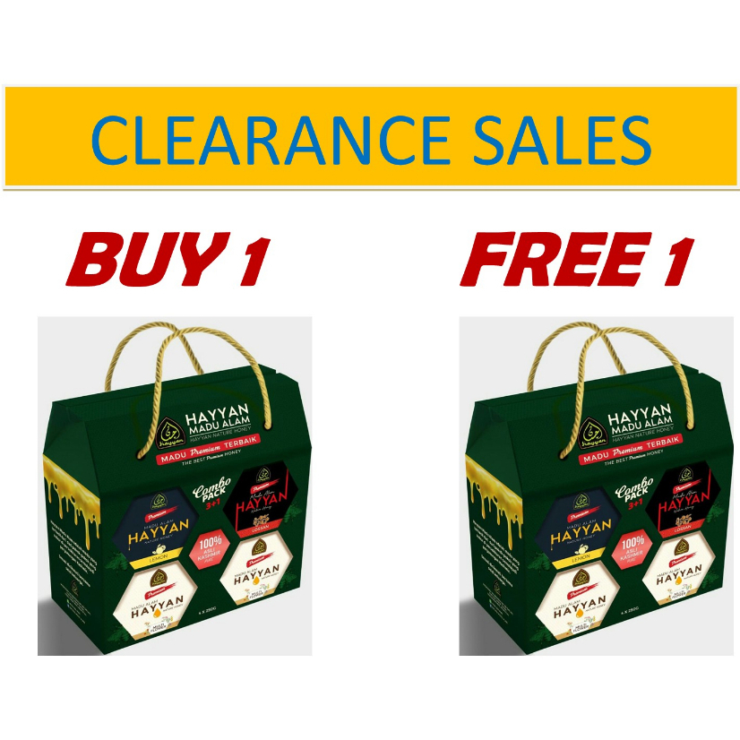 Hayyan Natural Honey From Kashmir Set Combo 3+ 1 แถม 1 ชุด