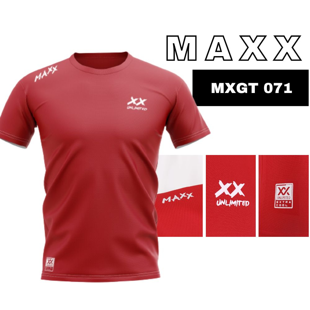 Maxx เสื้อยืดแบดมินตัน TSHIRT Sukan Badminton Baju jersi sukan Baju แบดมินตัน kain sejuk MXGT059