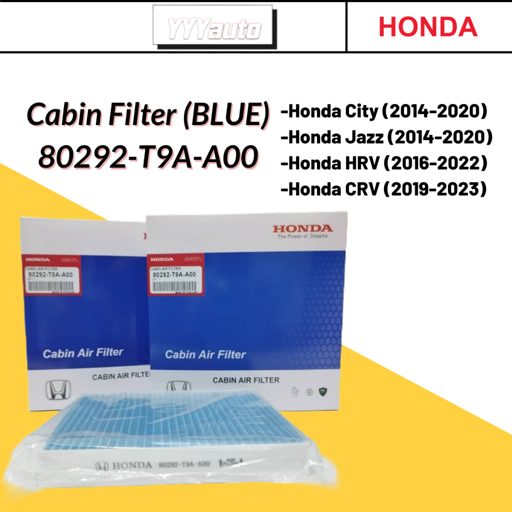 CF1565B ( 80292-T9A-A00)ไส้กรองอากาศสําหรับ Honda City GM6 (T9A) & Jazz GK (2014-2020) Honda HRV Hon
