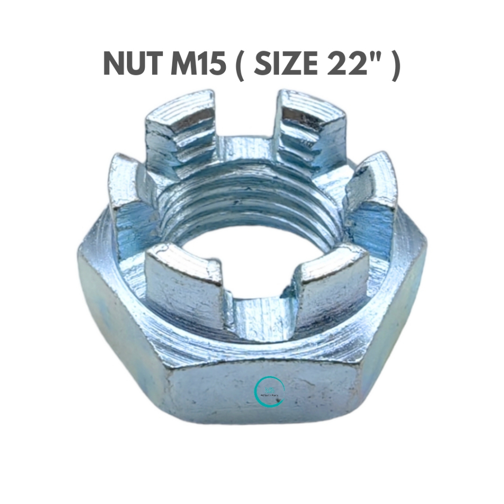 NUT M15 ขนาด 22 REAR WHEEL SHAFT REAR SHAFT RXZ Y15ZR V1 V2 Y16ZR FZ150I KRISS 110 KRISS 100 KRISS M