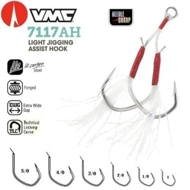 VMC ASSIST HOOK AH7110DA & AH7117 JIGGING HOOK