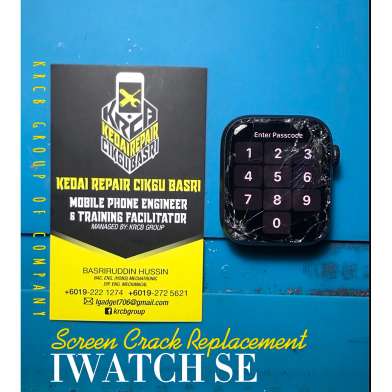 KRCB i Watch Screen Glass Replacementmnt Service Series 2 3 4 5 SE 6 7 8 เปลี่ยนหัก
