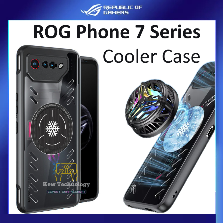 Asus ROG Phone 7 ROG Phone 7 Ultimate Cooler Case Magnetic Cooler Case Casing Cover ROG 7