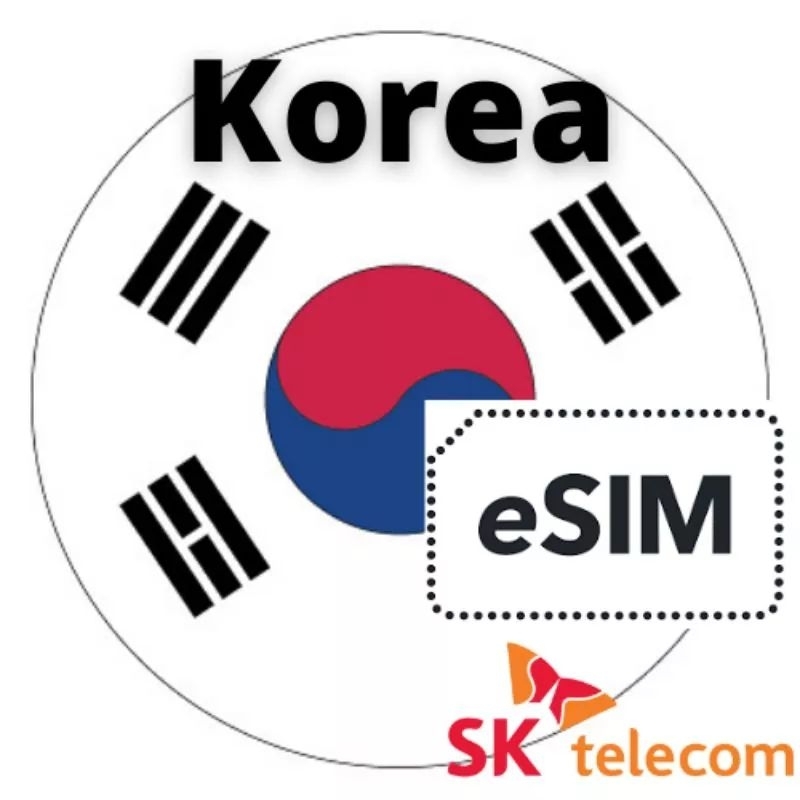 eSIM Korea Travel eSim Unlimited Data + Call🇰🇷。(eSIM)