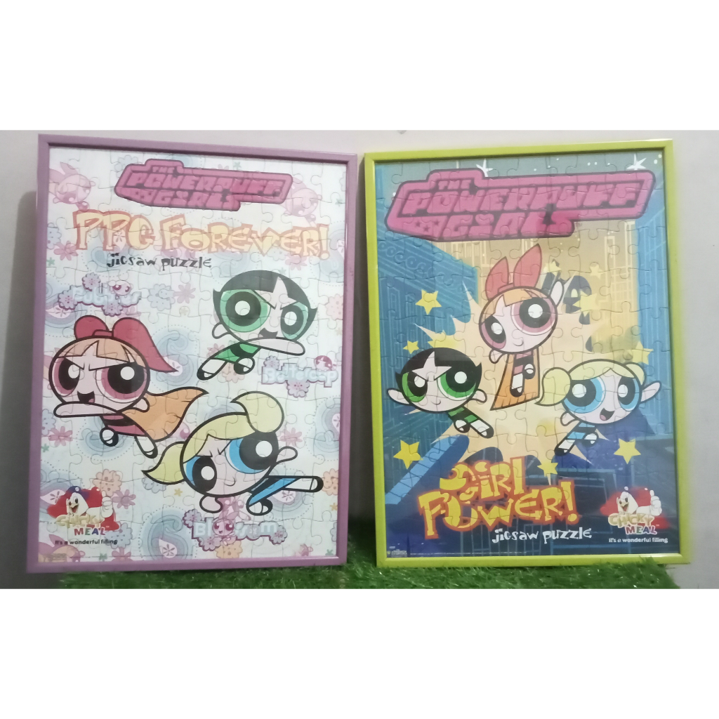 Vintage Limited Edition KFC CHICKY MEAL THE POWERPUFF GIRLS ปริศนาจิ๊กซอว์กรอบ 2004