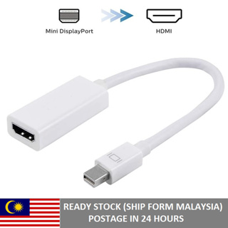 อะแดปเตอร์สายเคเบิล Mini Displayport (Mini DP) เป็น HDMI 0.65 ฟุต HDMI เป็น Mini Displayport สําหรับแล็ปท็อป มอนิเตอร์ โปรเจคเตอร์ และอื่น ๆ