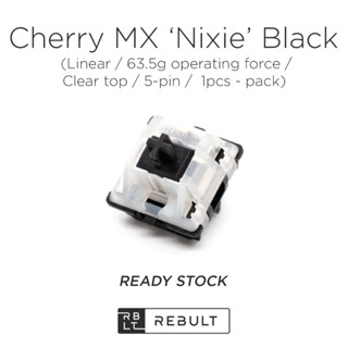 Cherry Nixie (MX Black Clear Top) สวิตช์เชิงกลเชิงเส้น สําหรับคีย์บอร์ดเชิงกล