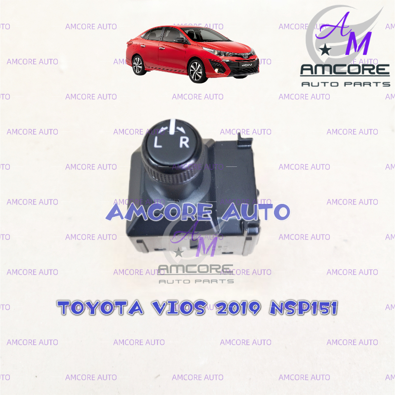 TOYOTA VIOS 2019 NSP151 - สวิตช์ควบคุมกระจกมองข้าง / MIRROR ADJUST SWITCH 84870-OD070