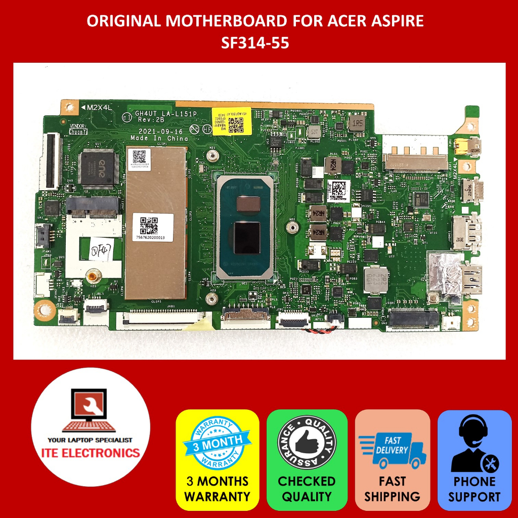 ACER SF314-511 INTEL CORE I5-1135G7 แล็ปท็อป MOTHERBOARD GH4UT LA-L151P