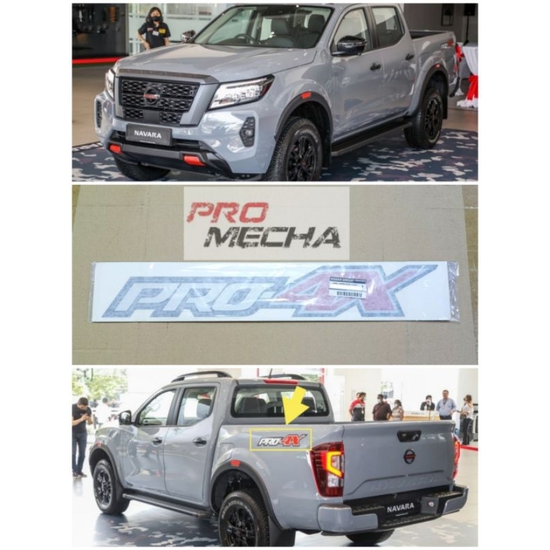 NISSAN NAVARA 2021 PRO-4X REAR FENDER STICKER " PRO-4X ". D23T FL