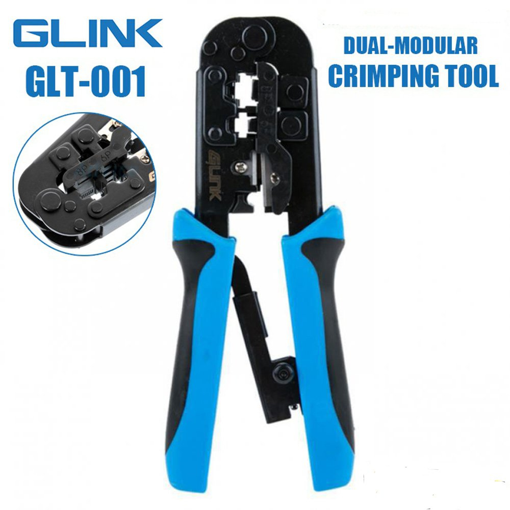 GLINK GLT-001 4P/6P/8P Dual-Modular Crimping Tool, ตัด/แถบ/Crims
