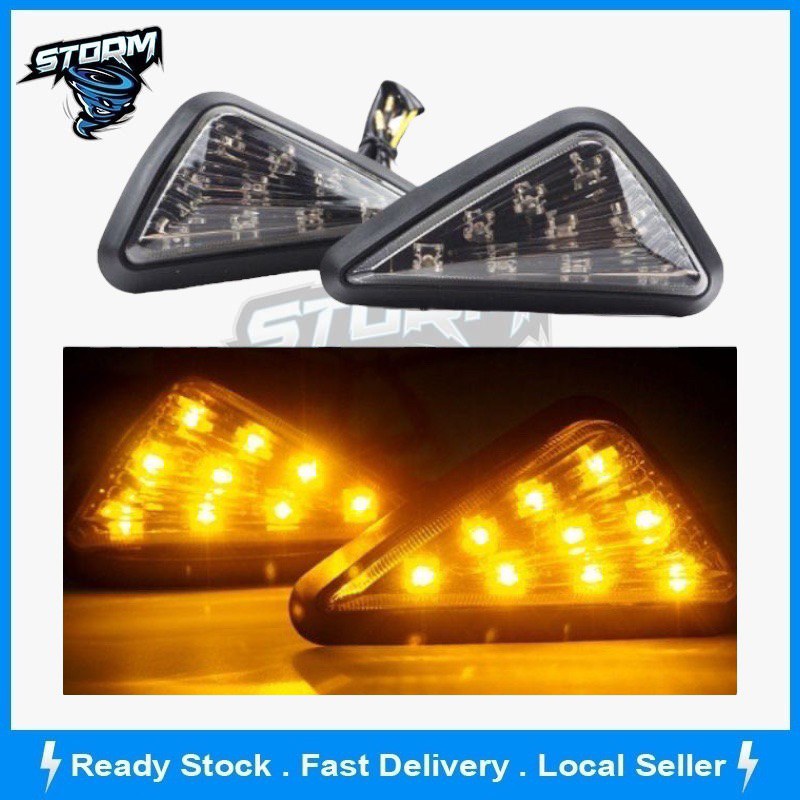 D28 ชุดป้าย LED สีเหลือง LED RS150 R25 CBR ZX150 FZ150