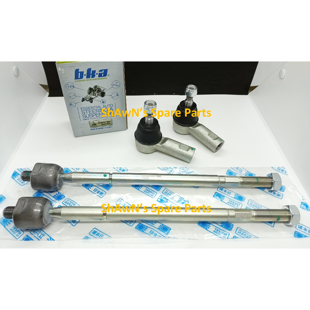 BKA JAPAN Tie Rod End & Rack End Set Perodua Bezza 1.0 Only / Axia 14-22 TEP-BZ140-7 REP-BZ140-7
