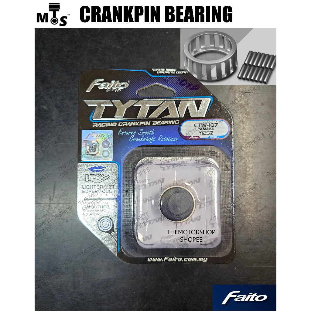 👍(TITANIUM) FAITO Y125Z Y125 125Z TYTAN RACING FORGED CRANKPIN BEARING CRANKSHAFT PIN BEARING / CON 