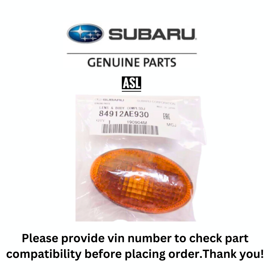 84912AE930 SUBARU สัญญาณโคมไฟ / สัญญาณ Lampu (1 ชิ้น) IMPREZA WRX STI V7 Legacy Vivio