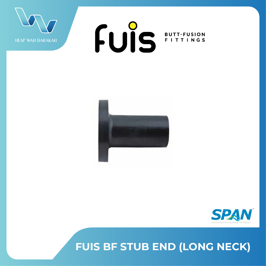 FUIS HDPE BUTTFUSION STUB END (คอยาว) (63MM - 90MM)