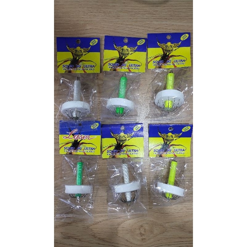 P & N Laser Sotong Squid Jig Luminous 30g 40g