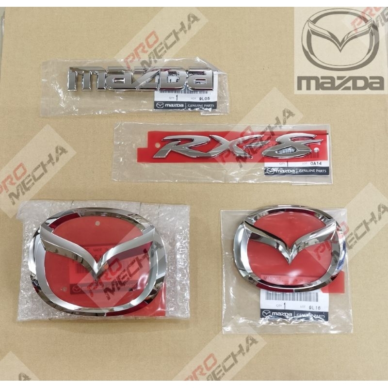 MAZDA RX8 FRONT /REAR LOGO EMBLEM. มาสด้า, RX-8.โลโก้ DEPAN,BELAKANG