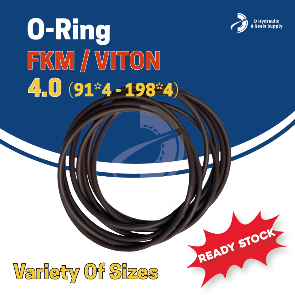 4.0 [91-198] FKM O แหวนยาง FKM O แหวนแหวนยาง O แหวนปะเก็นซีล O แหวน FKM