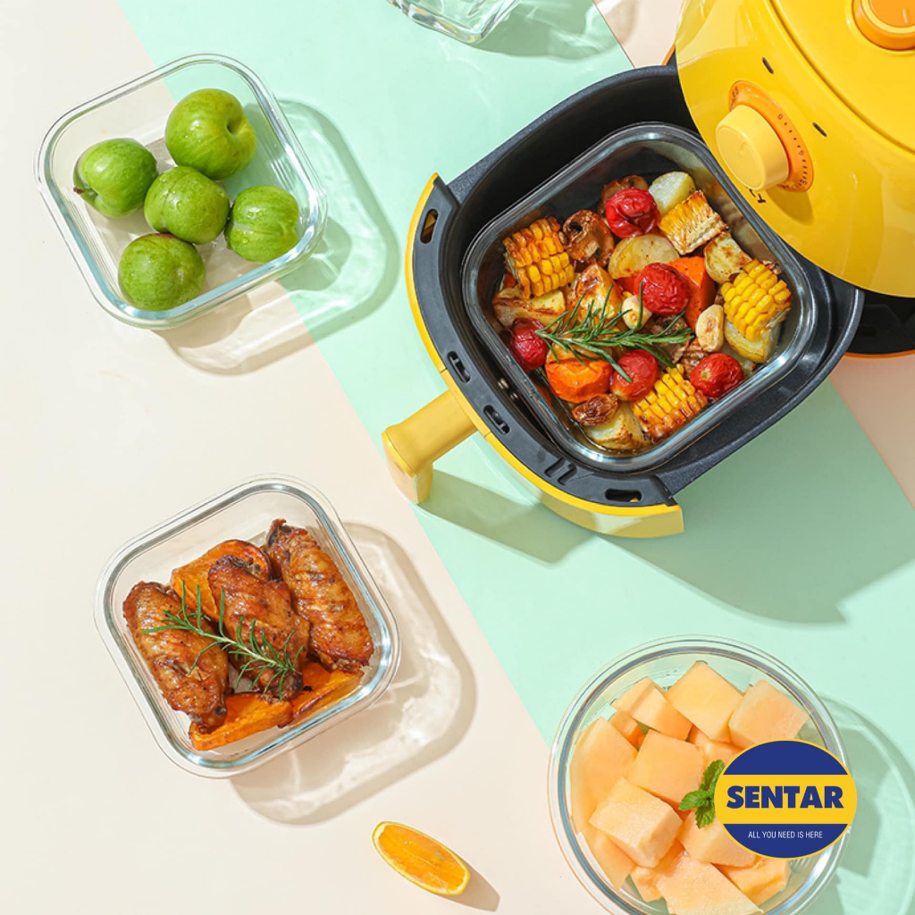 100% Japan KM ทนความร้อน Borosilicate Glass ไมโครเวฟ-able Airtight Storage Container กล่อง (800/950M