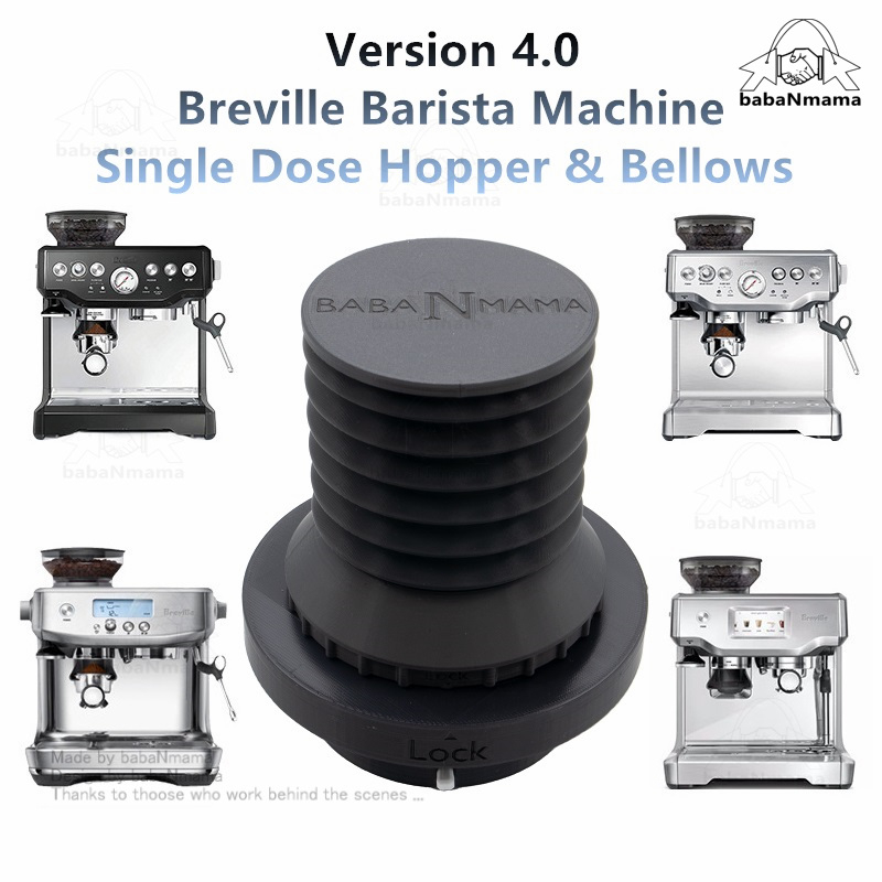 เวอร์ชัน 4 Breville Barista Machine Single Dose Hopper และ Bellows ชุด BES870 BES878 BES880 BES875