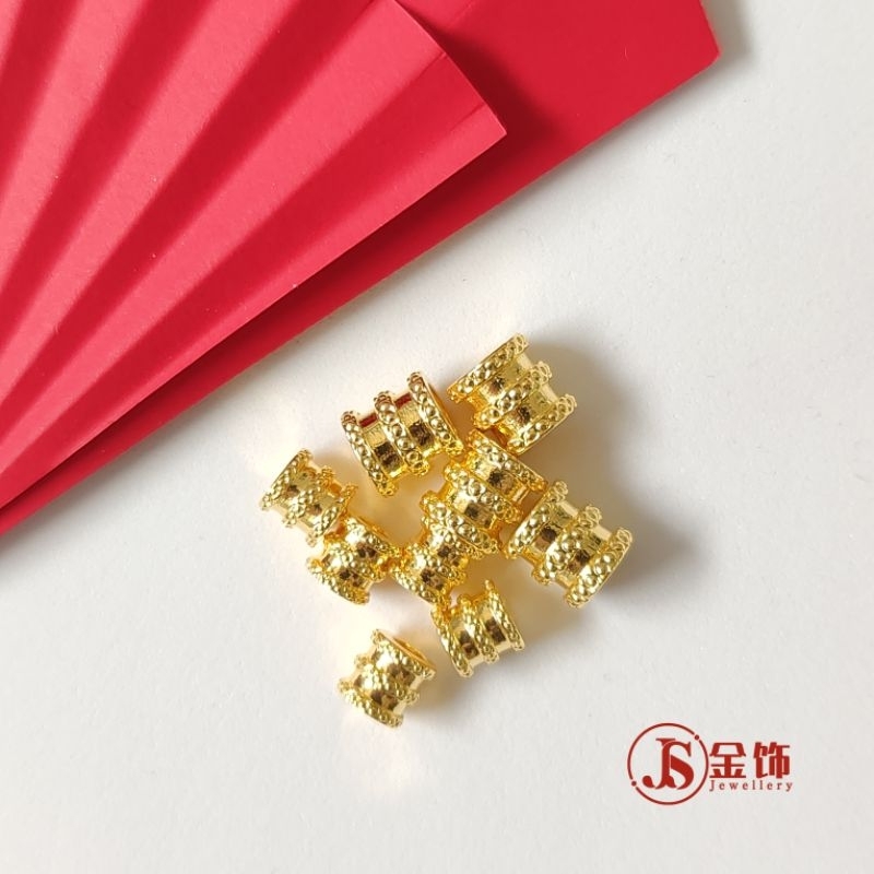 Js Jewellery 999 Gold Budget Tube Charm 999 Gold Budget Tube Charm Emas Loket Bajet