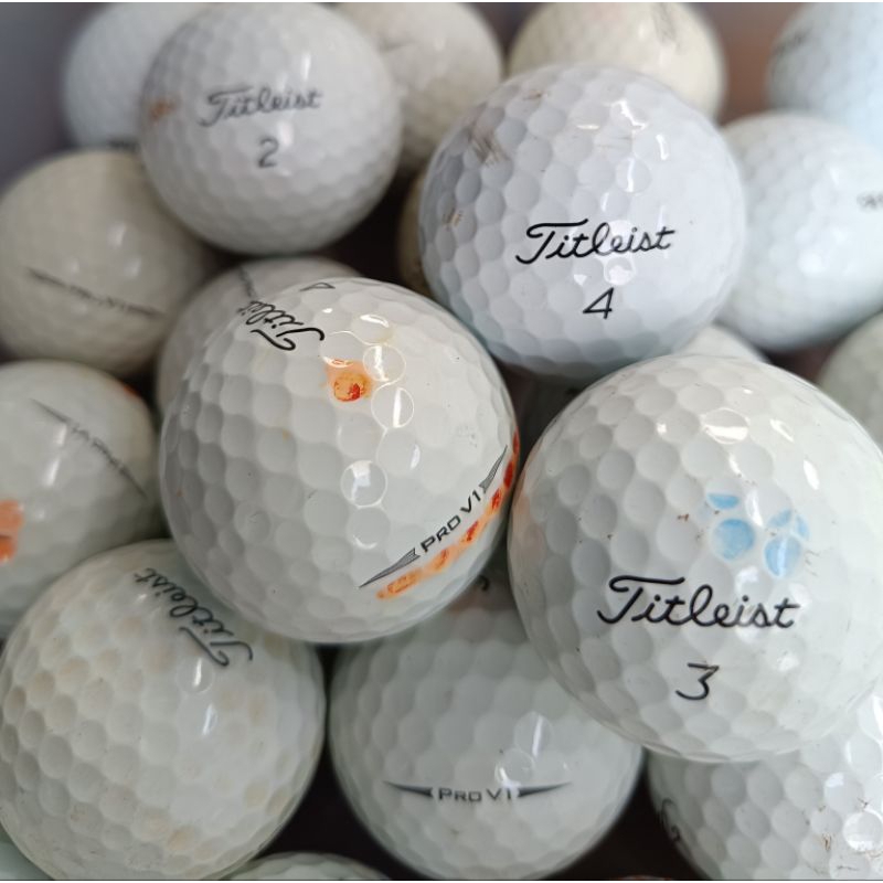 ใช้คัดสรร Titleist TaylorMade Honma Bridgestone Callaway Sixon Golf Balls 10 Balls