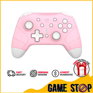 Iine Switch 5th Gen Pro Controller - Pink [L704] 【รายละเอียดสินค้า:】 ★ เซนเซอร์ไจโร 6 แกน ★ ฟังก์ชั่นปลุก ★ ชุดหูฟังแจ็ค