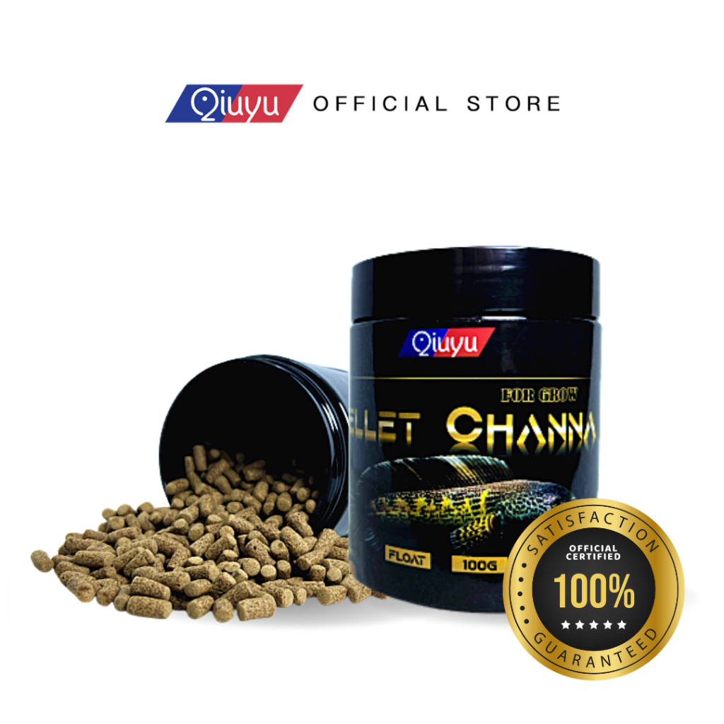 Qiuyu Channa Pellet//Pellet Channa High Protein สําหรับ 5-6 นิ้ว+ 秋雷龙料