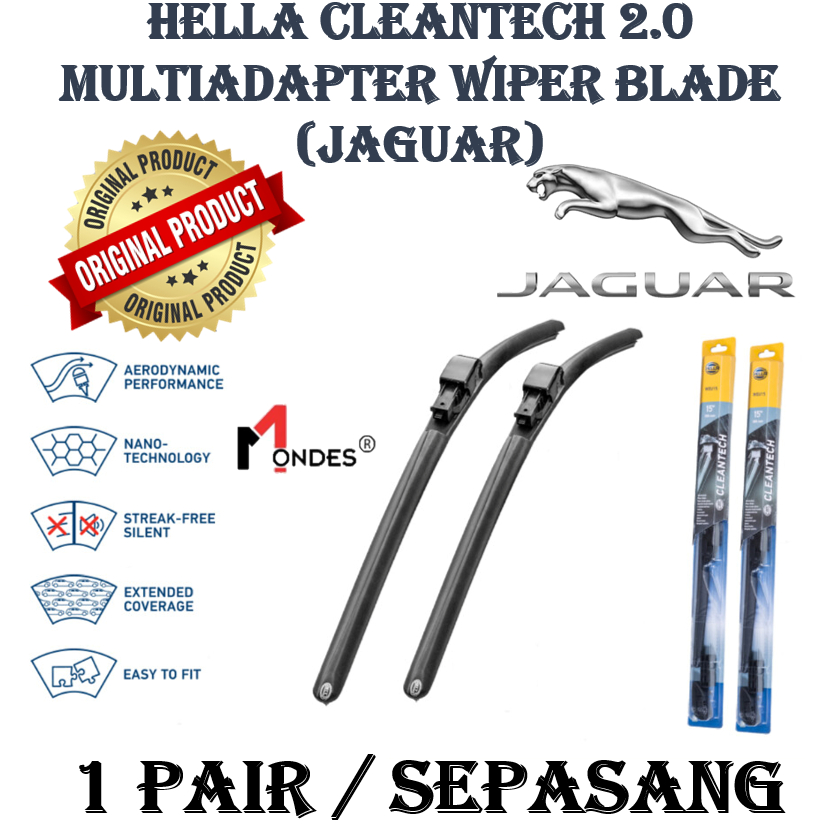 HELLA Cleantech 2.0 Multiadapter ใบปัดน้ําฝนสําหรับ JAGUAR XJ 6 X-TYPE S-TYPE (X200,X202,X204)