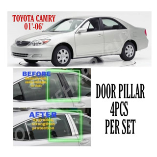 ฟิลเตอร์โครเมี่ยม ติดประตูหน้าต่างรถยนต์ สําหรับ TOYOTA CAMRY 01-06