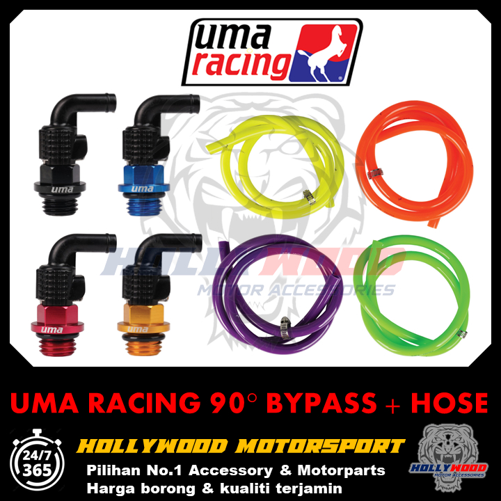 UMA RACING ALLOY CNC 90 BYPASS ฟรีท่อ BYPASS VENTHOSE คุณภาพระดับพรีเมียม