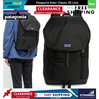 Patagonia Arbor กระเป๋าเป้สะพายหลัง ใส่แล็ปท็อป สีดํา 25 ลิตร 15 นิ้ว สําหรับโรงเรียน เข้ามหาวิทยาลัย