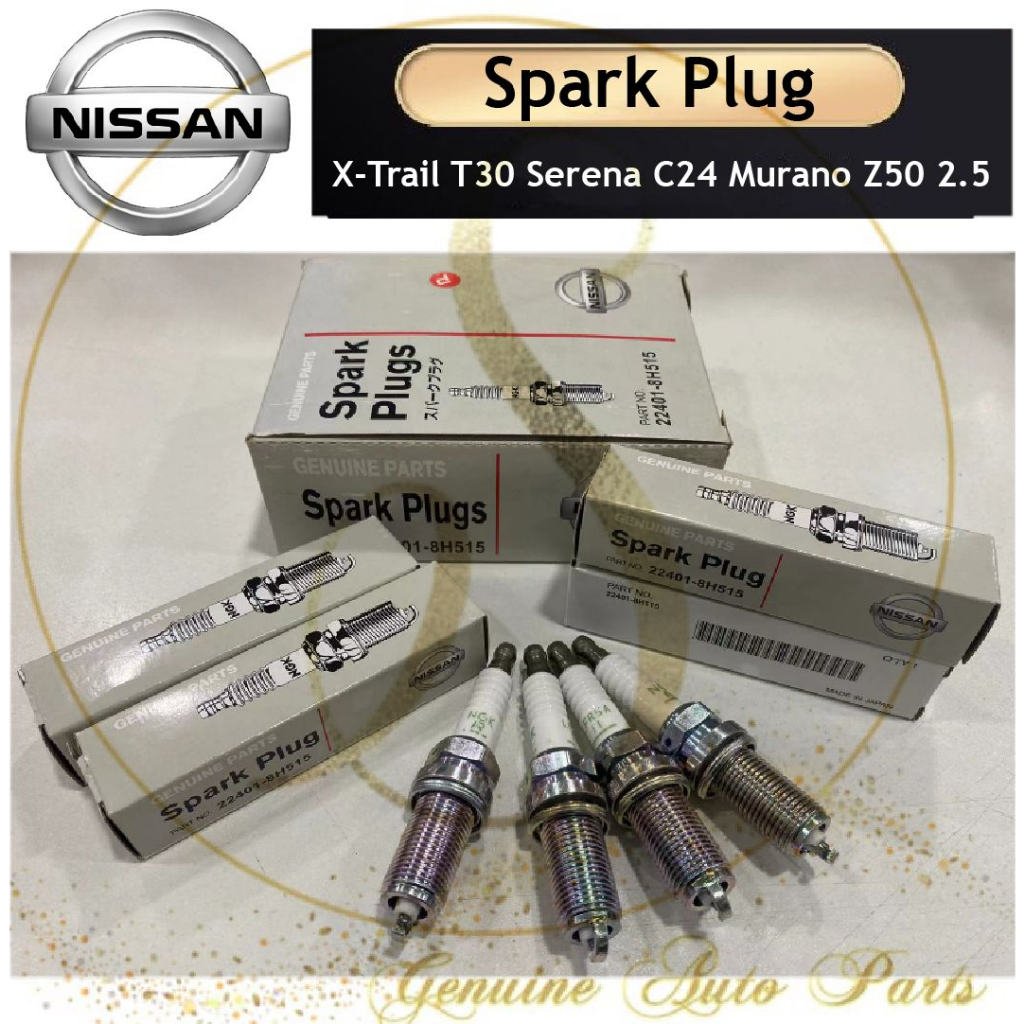 NISSAN SPARK PLUG 22401-8H515 LFR5A-11 X-TRAIL XTRAIL T30 SERENA C24 QR MURANO Z50 2.5