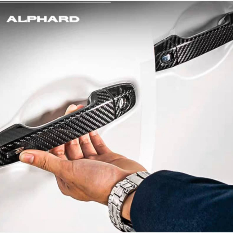 Toyota agh30 Alphard /Vellfire Agh30 /VoxyZRR80 ฝาครอบมือจับคาร์บอน