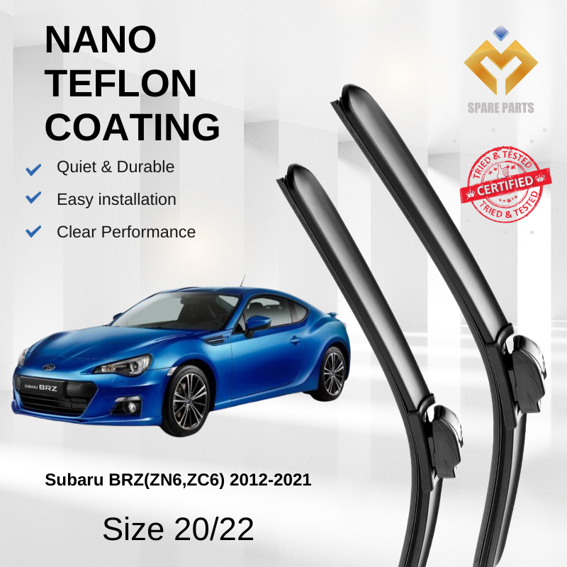Subaru BRZ คุณภาพระดับพรีเมียม Japan Tech อุปกรณ์ปัดน้ําฝนรถยนต์ 20"+22" Universal Hook-Include ฟรีผ