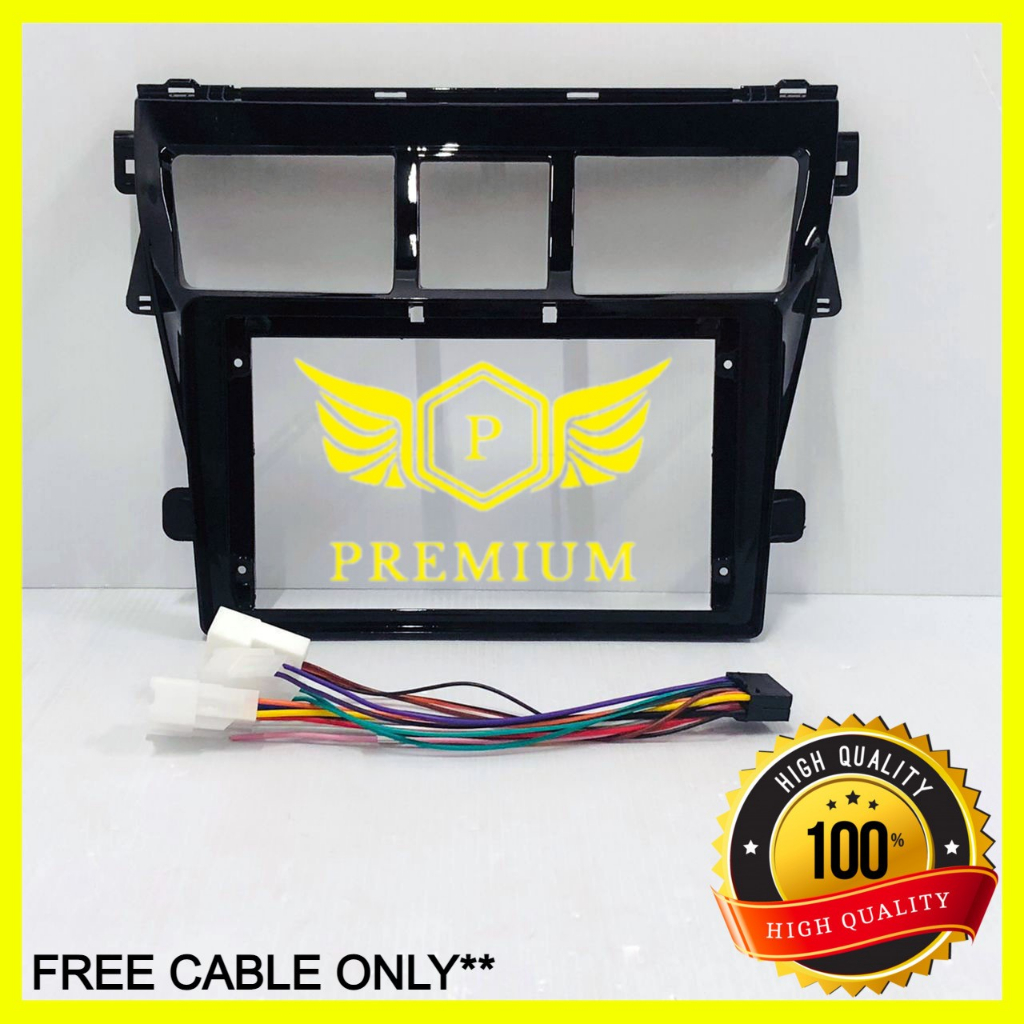 TOYOTA VIOS NCP93 2007-2013 UV BLACK 9 INCH ANDROID CASING (ฟรีสาย+6PCS SCREWS)