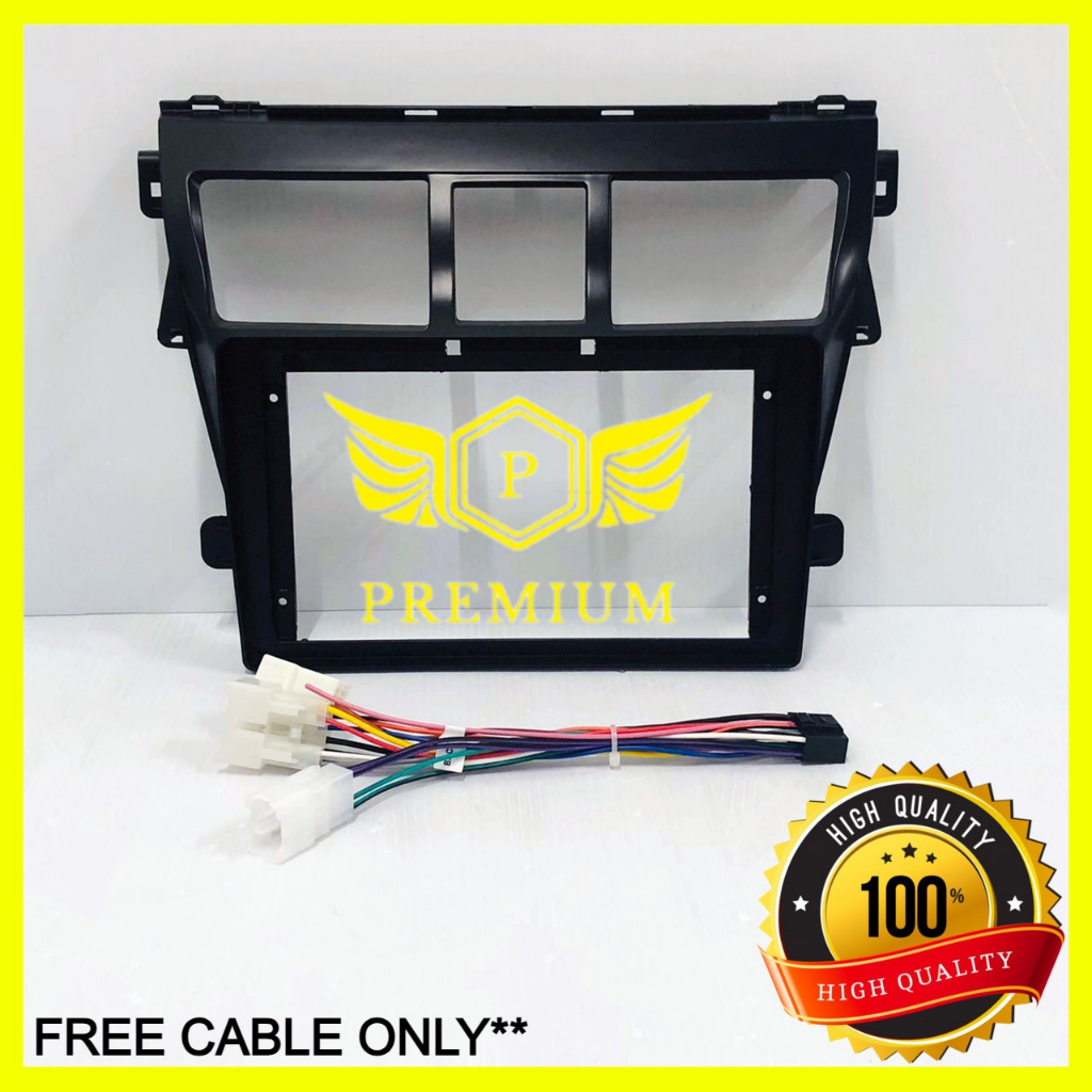 TOYOTA VIOS NCP93 (สีดํา) 2007-2013 9INCH ANDROID CASING (ฟรีสาย+6PCS SCREWS)