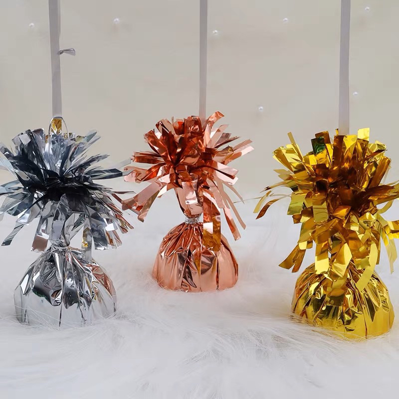 METALLICPED HELIUM BALLOON WEIGHTS•FOIL WEIGHT FOR BALLOON BUNCH DECORATION WRAP BALLOON PARTY 气球 重配