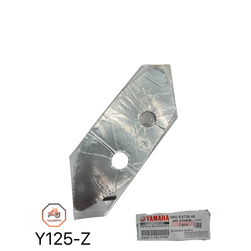 MUFFLER PROTECTOR SPAN (FRONT) 100% HLY 5BU-E4728-00 Y125 Y125Z Y125ZR