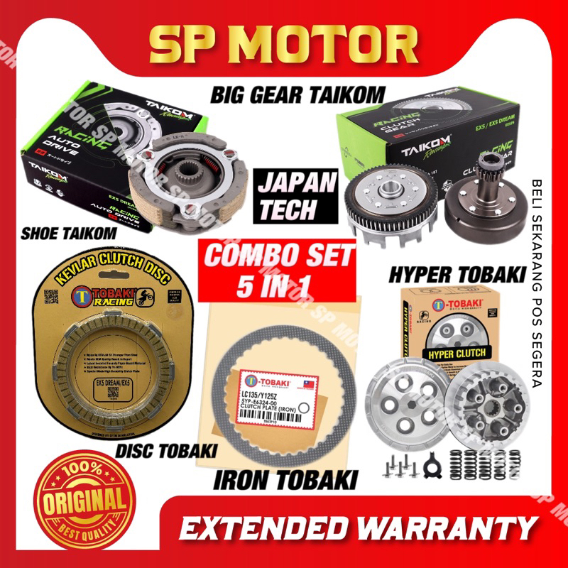 SP MOTOR Ex5 Dream Taikom Hyper Clutch Combo Set Clutch Gear Racing,Leo Racing Clutch Gear Set Combo Hyper Clutch Set