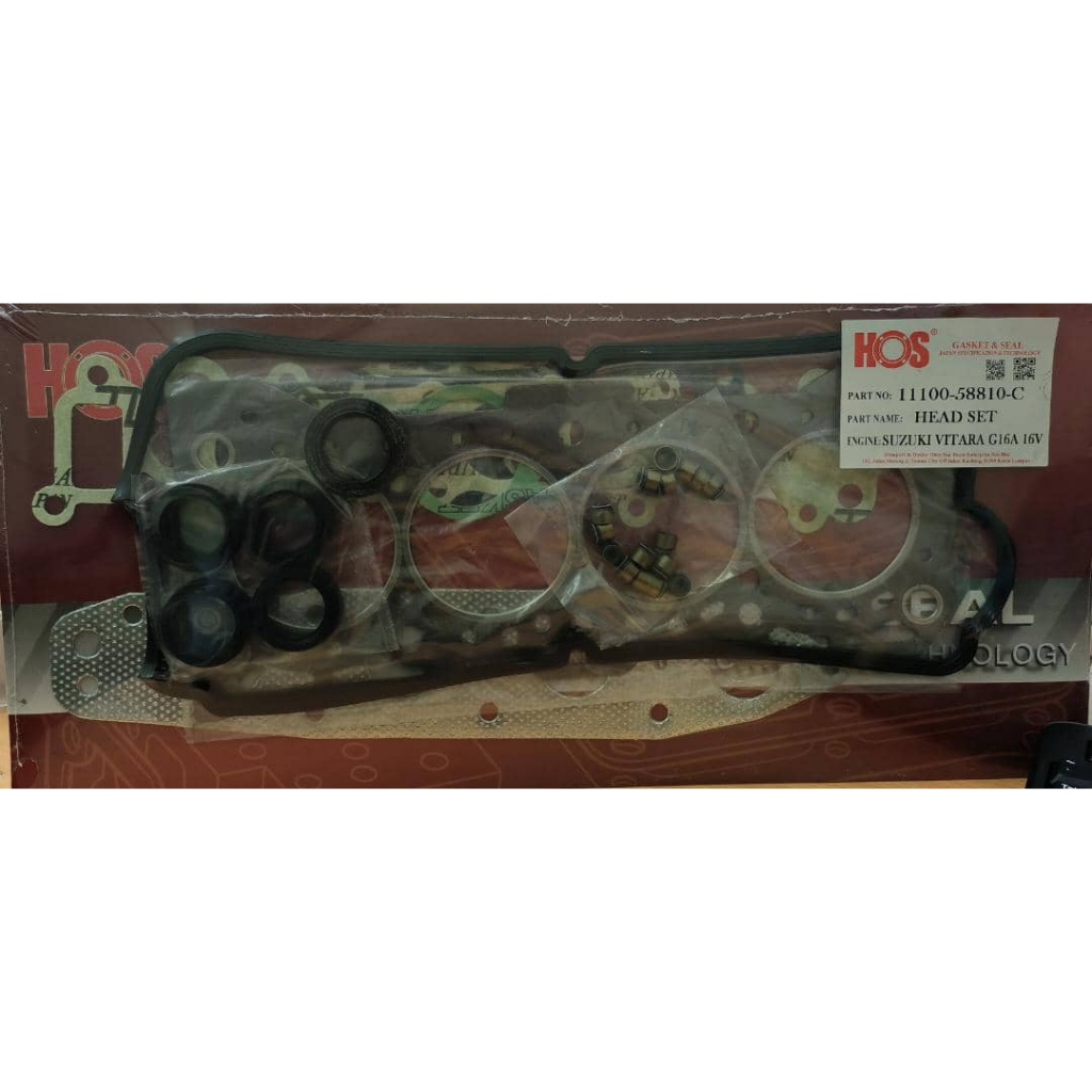 [ HOS ] SUZUKI VITARA G16A 16V [ TOP SET ] 11100-58810-CARBON-HOS