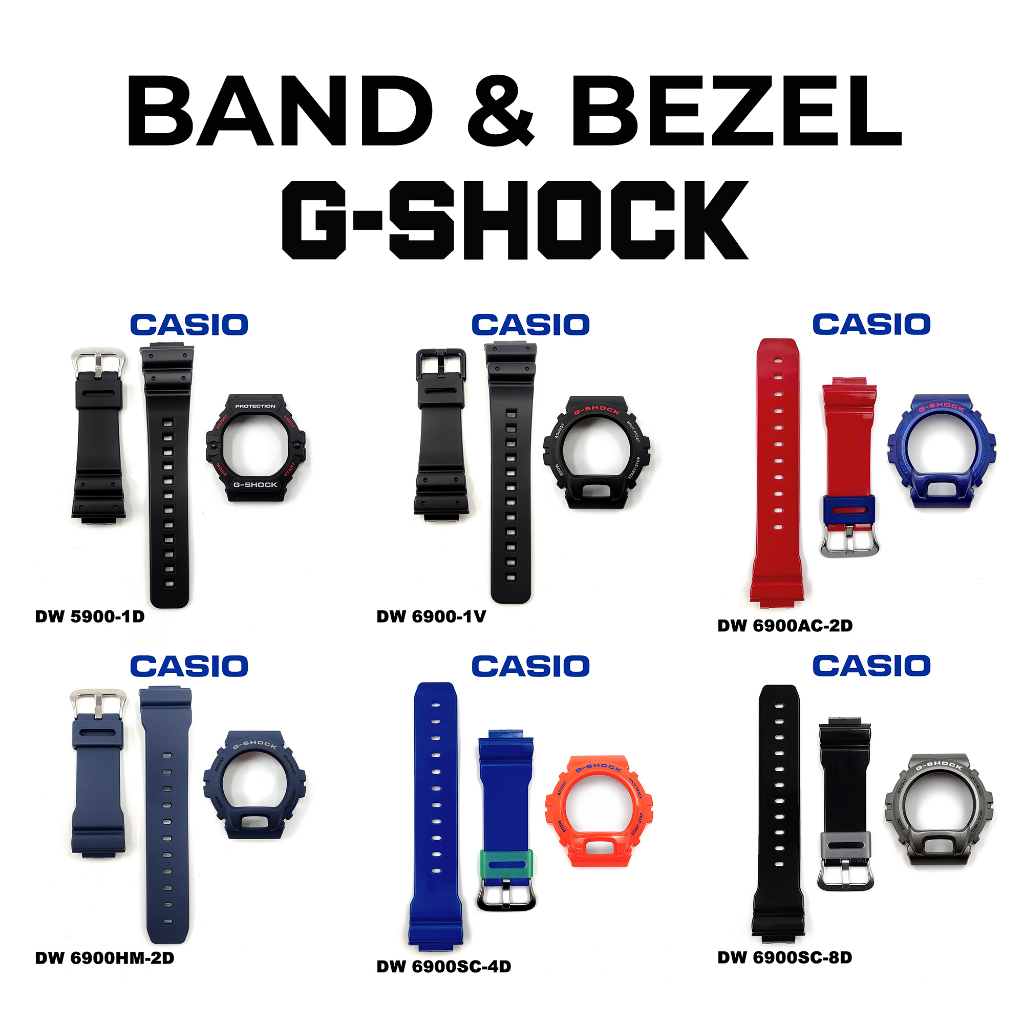 Casio G-SHOCK เปลี ่ ยน PART DW-5900 DW-6900 DW-D5500 G-1400 BAND BEZEL