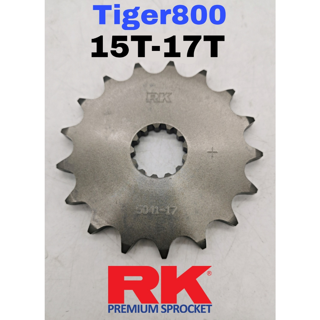 RK สเตอร์หน้า 525 Depan Triumph Tiger 800 อะไหล่เกียร์ Tiger800 TriumphTiger800 15T 16T 17T XR XCx X